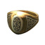 Серебряное кольцо Надежда с позолотой 10020056А06